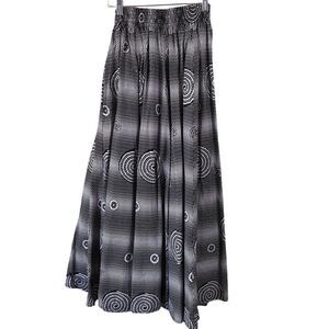 Black & White Ankara African Print Skirt